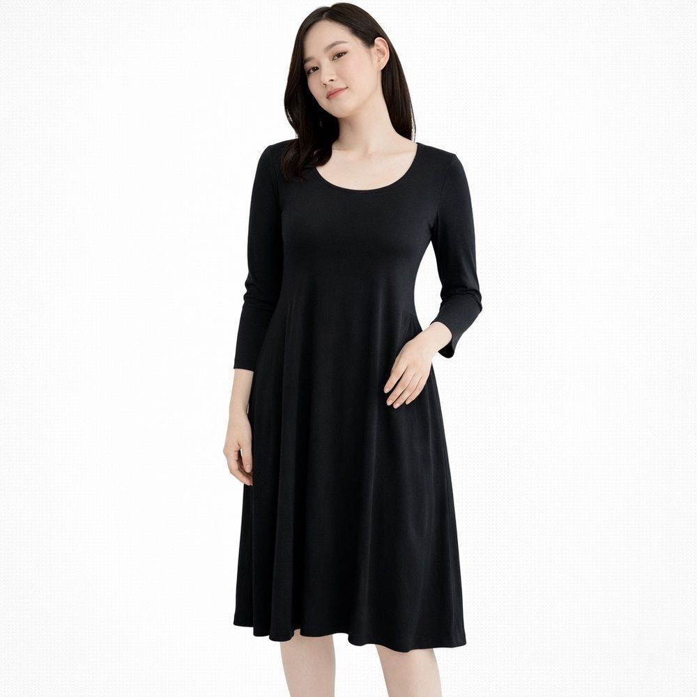 Gudrun Sjoden Classic Black Long Sleeve Dress S